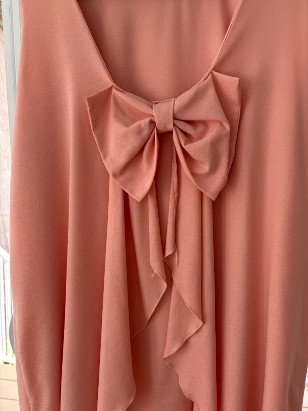 Robe chic corail avec nœud au dos Pimkie – Taille M (38)